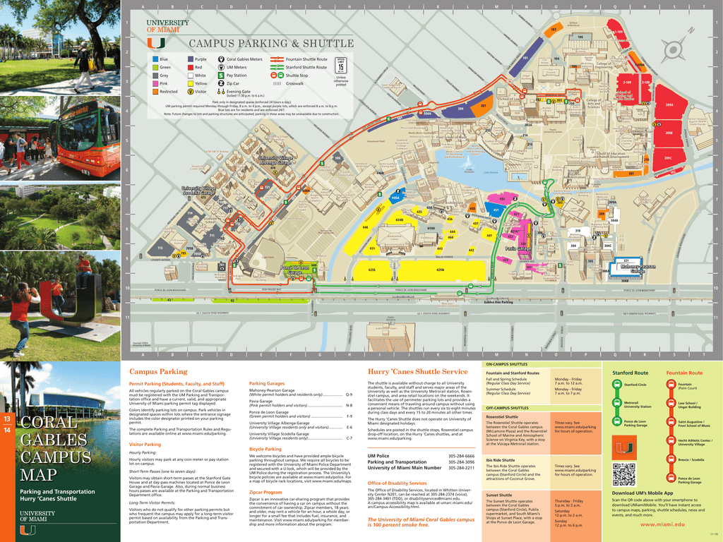 University Of Miami Coral Gables Campus Map coral gables campus map