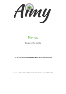 Aimy Sitemap User Manual