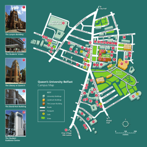 Queen`s University Belfast Campus Map