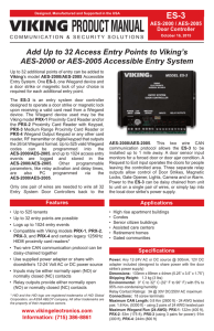 ES-3 Product Manual - Viking Electronics