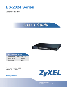 ES-2024 Series User`s Guide V3.90 (Dec 2008)