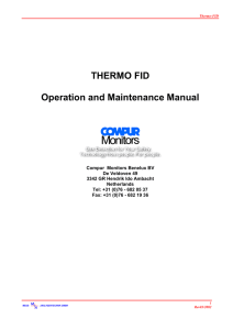 THERMO FID Operation and Maintenance Manual