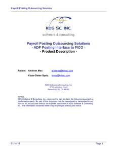 Payroll Posting Outsourcing Solutions