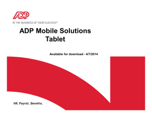 ADP Mobile Solutions Tablet