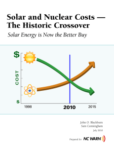 Solar and Nuclear Costs — The Historic Crossover