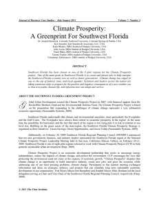 Climate Prosperity: A Greenprint For Southwest Florida