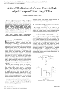 Active-C Realization of n -order Current