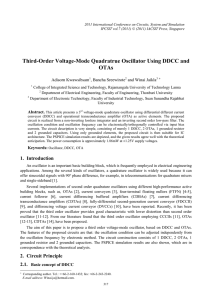 Third-Order Voltage-Mode Quadratrue Oscillator Using