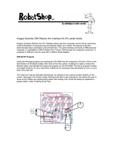 Images Scientific OWI Robotic Arm Interface Kit (PC