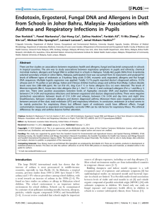 Endotoxin, Ergosterol, Fungal DNA and Allergens