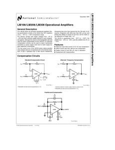 LM108/LM208/LM308 Operational Amplifiers