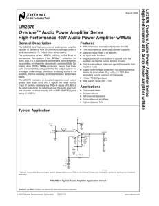 Audio Power Amplifier Series High-Performance 40W