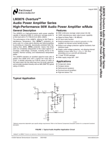 LM3876 - Electronics DIY