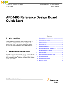 AFD4400 Reference Design Board Quick Start