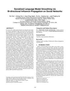 Industry Paper: Socialized Language Model Smoothing via Bi