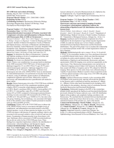 ARVO 2015 Annual Meeting Abstracts 283 AMD basic and retinal