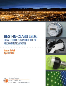 BEST-IN-CLASS LEDs - Institute for Electric Innovation