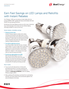 Earn Fast Savings on LED Lamps and Retrofits with
