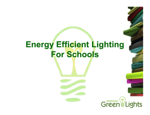 Energy Efficient Lighting For Schools