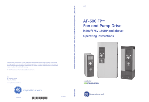 AF-600 FP High Power Operating Instructions