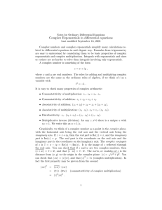 Complex Exponentials in differential equations