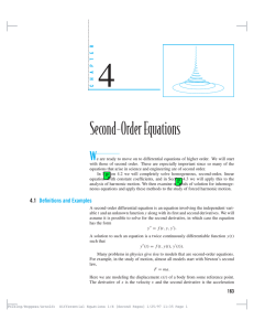 Second-OrderEquations