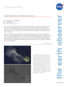 The Earth Observer. May-June 2013. Volume 25, Issue 3