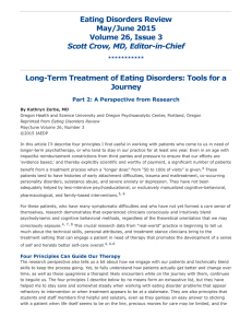 Eating Disorders Review - May/June 2015 Volume 26, Issue 3