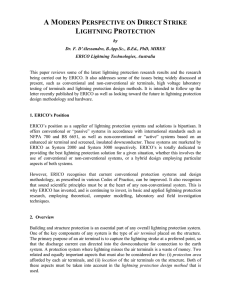 A Modern Perspective on Direct Strike Lightning Protection