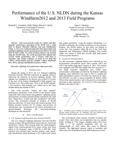 Performance of the US NLDN during the Kansas