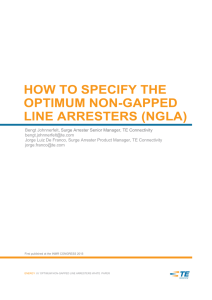 how to specify the optimum non-gapped line