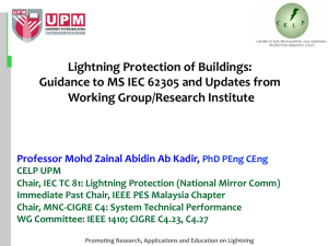 Lightning Protection of Buildings