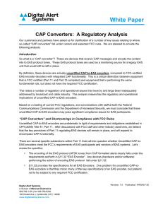 CAP Converters: A Regulatory Analysis