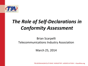 (ASEAN) Regulators on the Role of Self Declarations