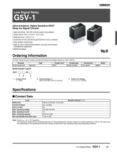 RC Ordering Information Specifications