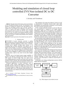 Modeling and simulation of closed loop controlled ZVS Non