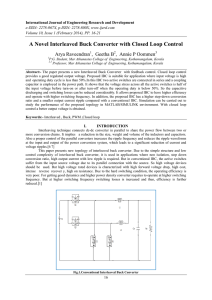 A Novel Interleaved Buck Converter with Closed Loop Control