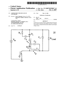 Tapped inductor buck dc