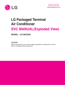 LG Packaged Terminal Air Conditioner SVC MANUAL(Exploded View)
