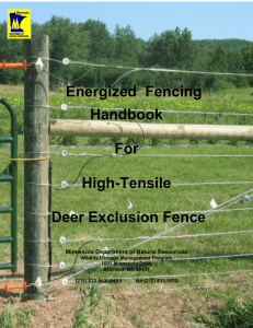 Energized fence - Minnesota Department of Natural Resources