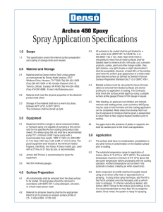 Denso Archco 450 Spray Application Spec