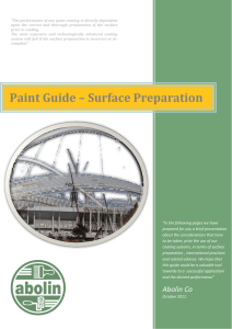 Paint Guide – Surface Preparation