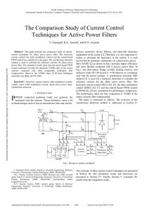 The Comparison Study of Current Control Techniques for Active