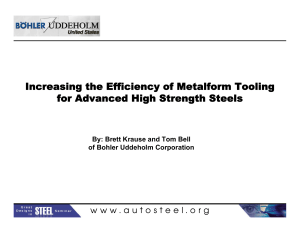 Increasing the Efficiency of Metalform Tooling for
