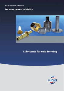 Lubricants for cold forming