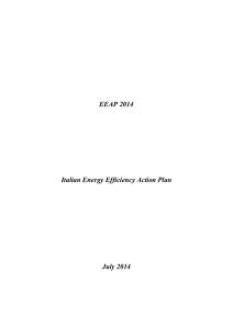 EEAP 2014 Italian Energy Efficiency Action Plan July 2014