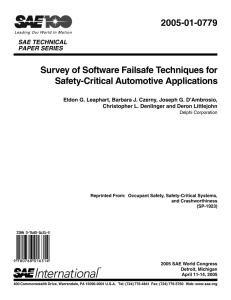 Survey of Software Failsafe Techniques for Safety