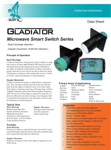 Gladiator Microwave Beam Blockage Datasheet