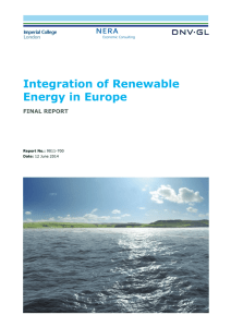 Integration of Renewable Energy in Europe