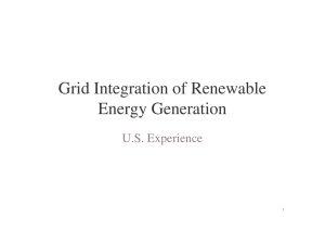 Grid Integration of Renewable Energy Generation